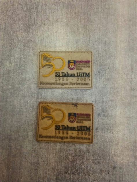 Uitm 50th Anniversary Rubber Patches And Metal Logo Hobbies And Toys Collectibles And Memorabilia