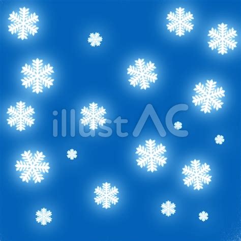 雪の結晶イラスト No 1243207／無料イラストフリー素材なら「イラストac」