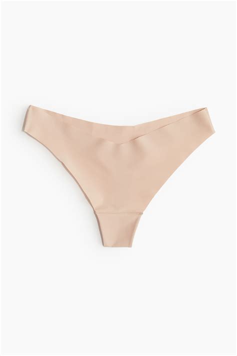 Set van 3 no-show slips - Thong - Beige - DAMES | H&M NL