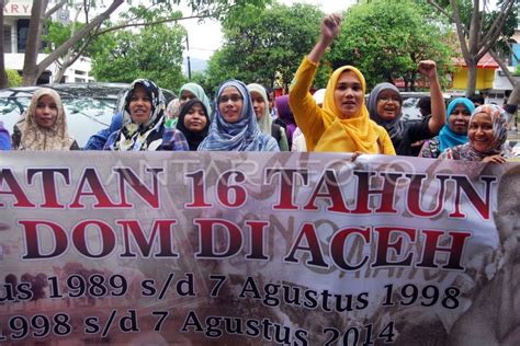 Aksi Tahun Dom Aceh Antara Foto