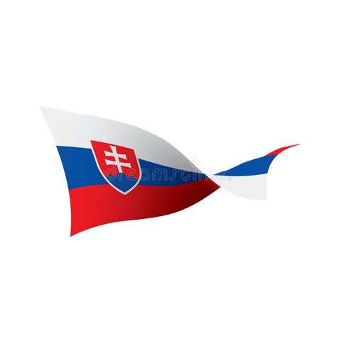 Slovakia Flag, Vector Illustration Stock Vector - Illustration of ...