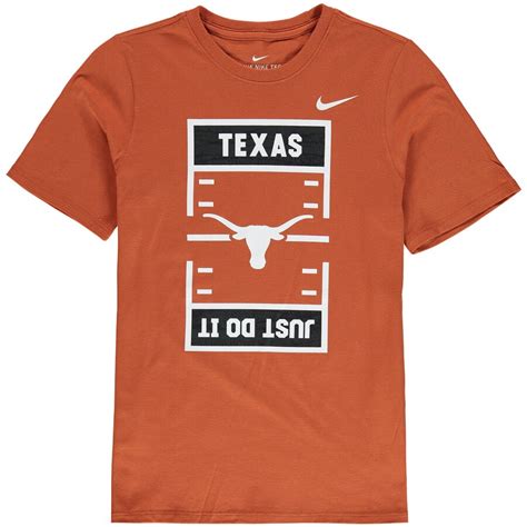 Nike Texas Longhorns Youth Texas Orange Jdi Field Football T Shirt