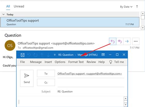 How To Open Replies And Forwards In A New Window Microsoft Outlook 365