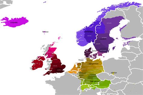 Map Of Europe In German Language