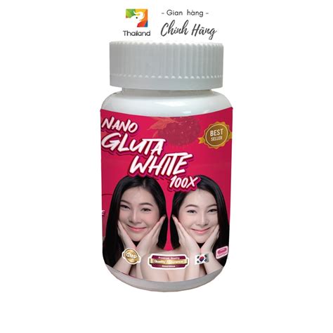 Nano Gluta White Fast Skin Whitening Tablet 100x Glutathione 2000000mg