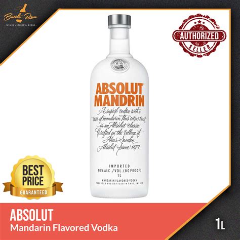 Absolut Mandarin Flavored Vodka 1L Lazada PH