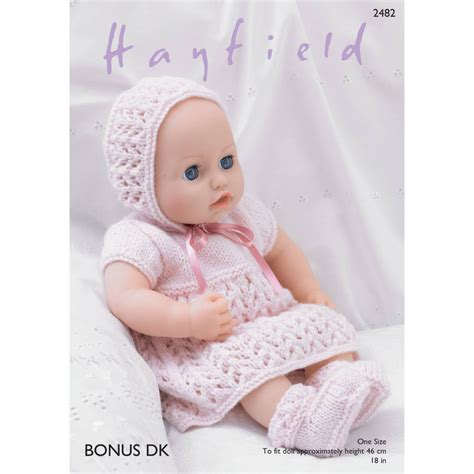 Hayfield Bonus Dk Doll Clothes Pattern 2482 Doll Clothes Patterns