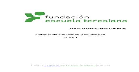 Criterios De Evaluación Y Calificación De 1º Eso 2010 2011 [pdf Document]