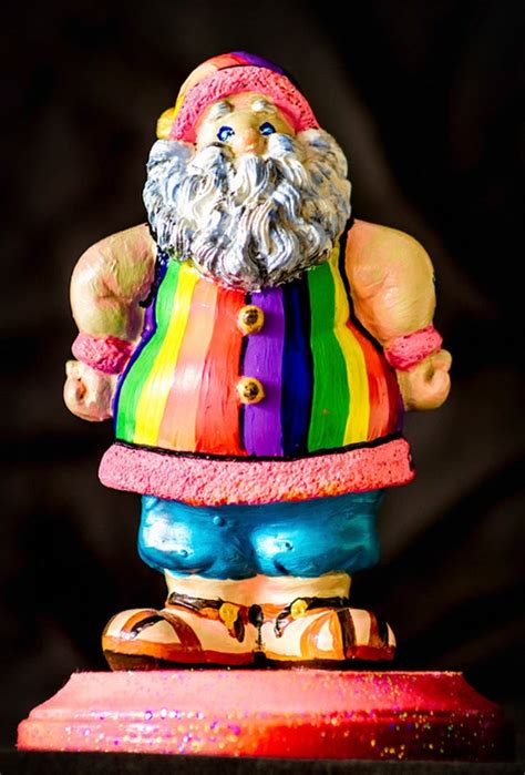 Rainbow Santa Claus Fridge Magnet 325x225 Etsy