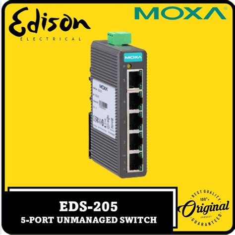 Jual Moxa Eds Port Industrial Switch Unmanaged Switch Din Rail