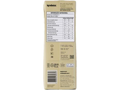 Bebida de Aveia Nude ND sem Glúten Baunilha L