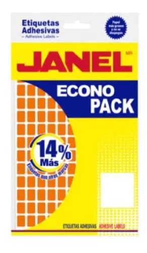 1008 Etiquetas Adhesivas Janel No 4 Naranja 8mm X 20mm Vc MercadoLibre