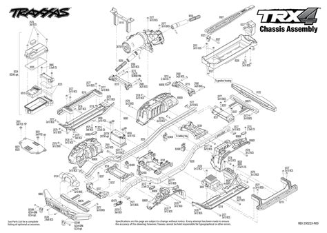 Exploded View Trx 4 Sport High Trail Edition 110 Rtr Chassis Astra