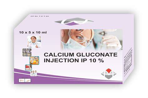 Calcium Gluconate Injection Packaging Type Box Packaging Size