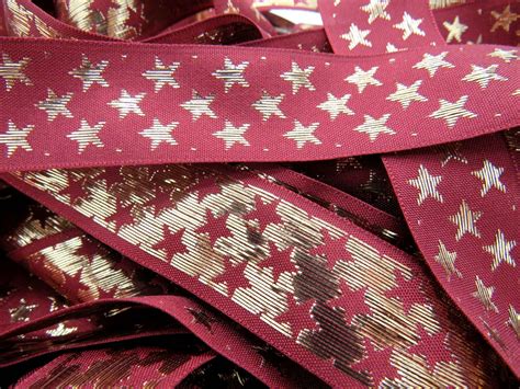 Galaxy Metallic Woven Stars Berisfords Christmas Ribbon Colours