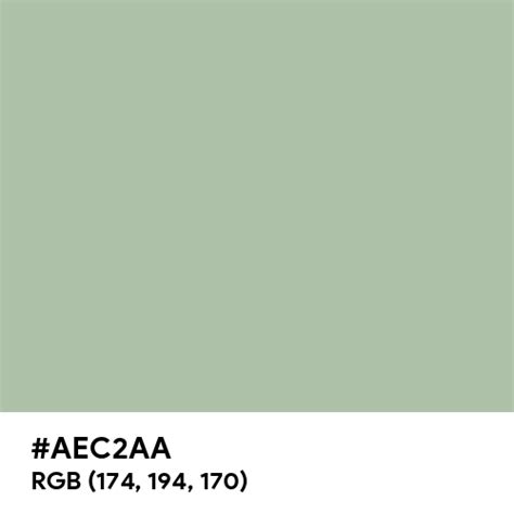 Blush Green Color Hex Code Is Aec2aa