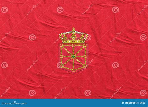 3d Rendering Of Navarra Community Flag Stock Illustration