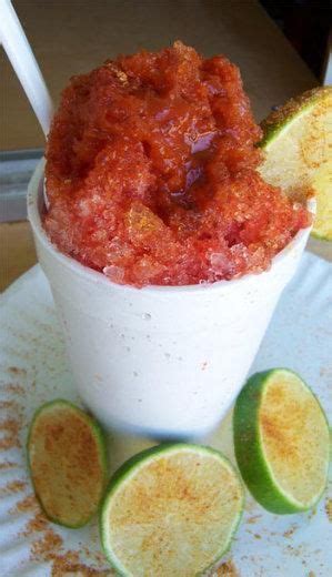 Chamoyada Delicioso Mexican Snow Cone Chamoy And Lime Chamoy