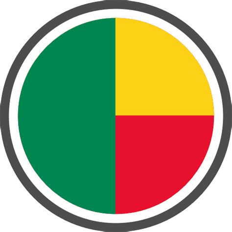 Benin Flag Round Circle Icon Png And Svg Vector Free Download