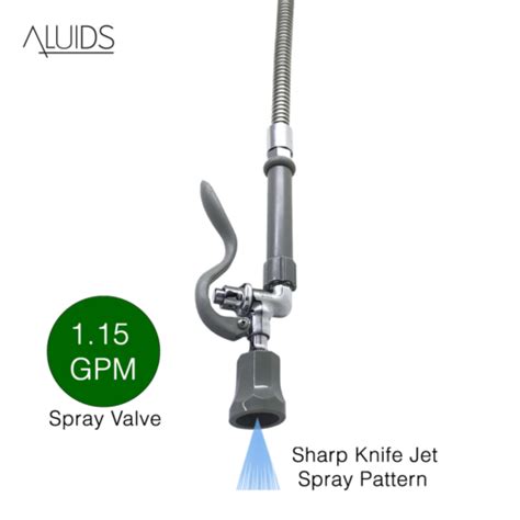 Low Flow Gpm Spray Valve For Pre Rinse Faucet Aluids Usa