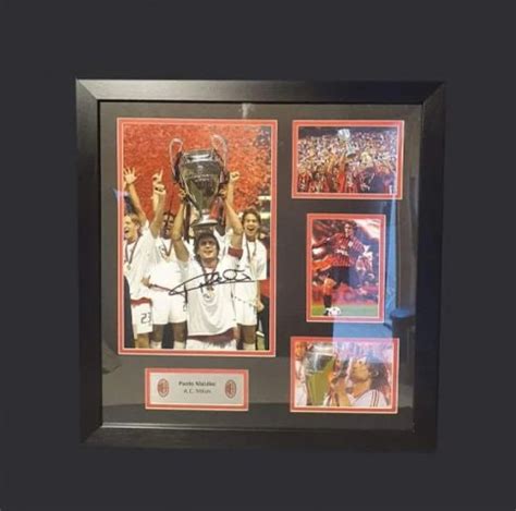 Paolo Maldini's Signed Photo Display - CharityStars