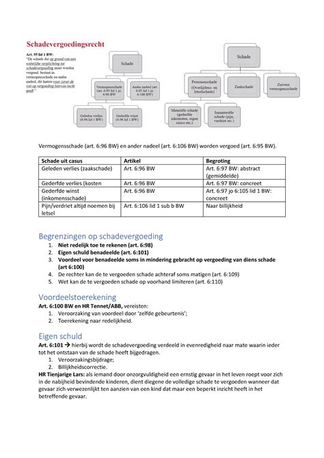 Schema S En Stappenplannen Week 3 1 En Week 3 2 Vermogensschade Art