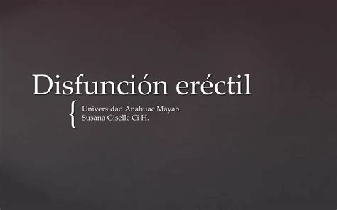 Disfuncion Erectil Ppt Descarga Gratuita