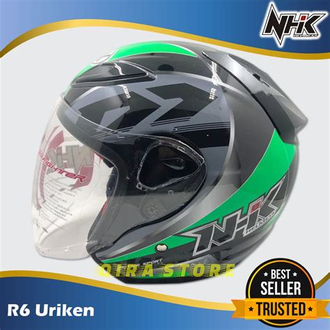 Jual Helm Nhk Motor Sni Half Face Helem Dewasa Pria Wanita Helmet