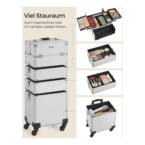 Cosmeticakoffer Trolley 4 İn 1 Make Upkoffer Make Upkoffer Voor Op