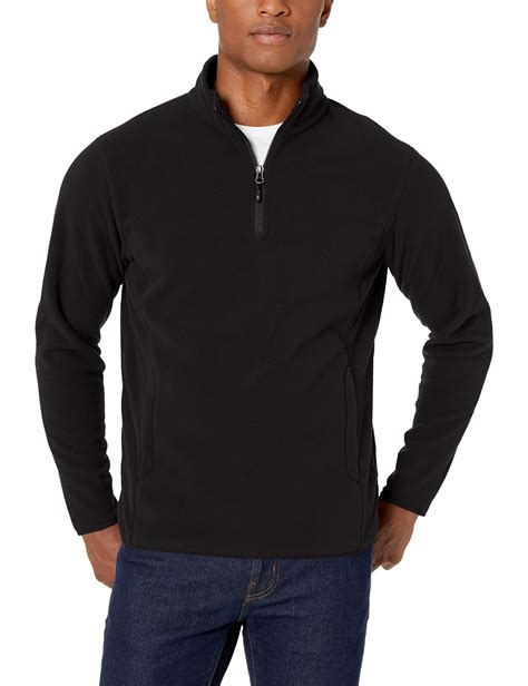 Amazon Essentials Men's Quarter-Zip Polar Fleece Jacket Polyester Black Small for sale | Phoenix ...