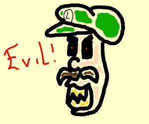 Evil Luigi from mario - Drawception