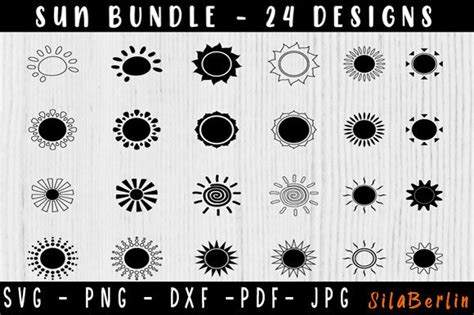 Sun Svg Bundle Sun Svg Sun Clipart Graphic By SilaBerlin Creative