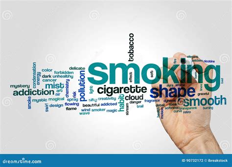 Smoking Word Cloud Stock Photo Image Of Cigarette Mystic