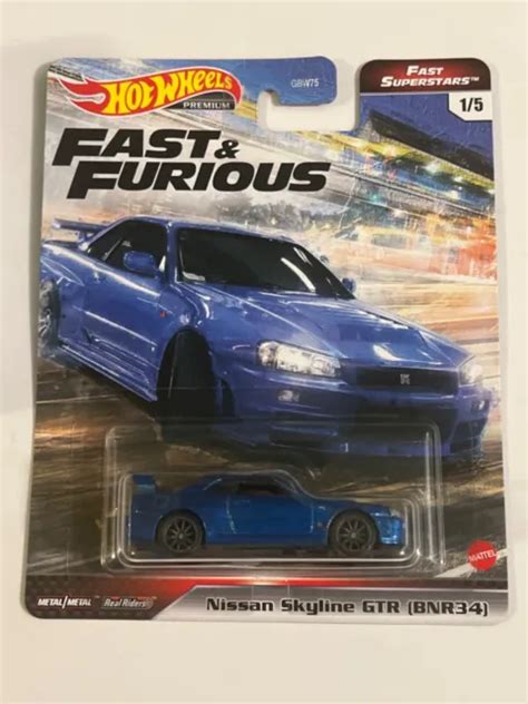 HOT WHEELS PREMIUM Fast And Furious Nissan Skyline GTR BN R EUR PicClick FR