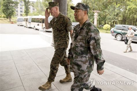 던퍼드 美합참의장 北접경 中북부전구 방문 연합뉴스