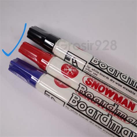 Jual Spidol Snowman Boardmarker Papan Tulis Putih Whiteboard BG 12