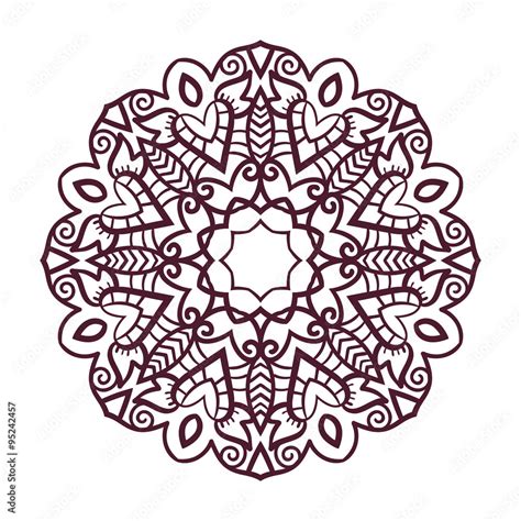 Vector mandala ornament. Stock Vector | Adobe Stock