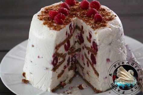 Gâteau sans cuisson framboises spéculoos A Prendre Sans Faim