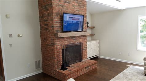 Tv On Brick Fireplace