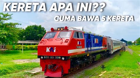 UNIK SEKALI KERETA APA INI KOK CUMA BAWA 5 KERETA SPESIAL DITARIK