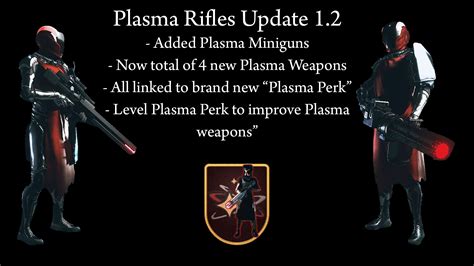 Plasma Rifles are updated to 1.2! 2 Plasma Miniguns added to the game, and are linked to brand ...