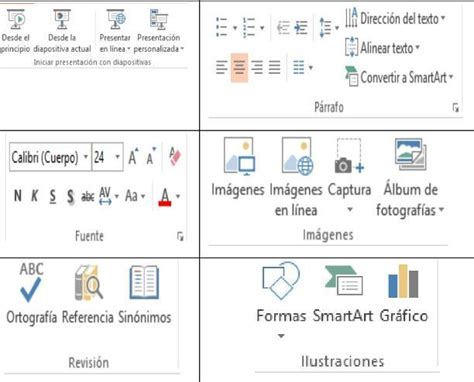 A Que Cinta De Opciones Pesta A O Men Pertenecen Los Siguientes 31626