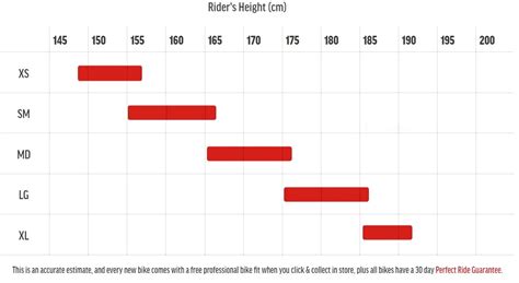 Marin Presidio Bike Sizing Chart – 99bikes.co.nz