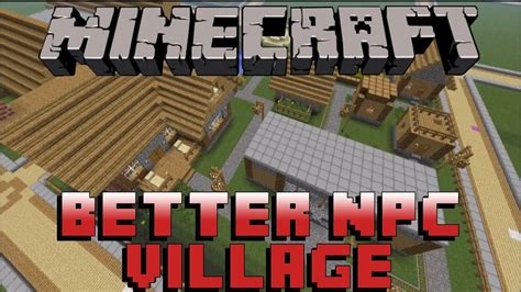 Better Npc Village Minecraft Build Youtube