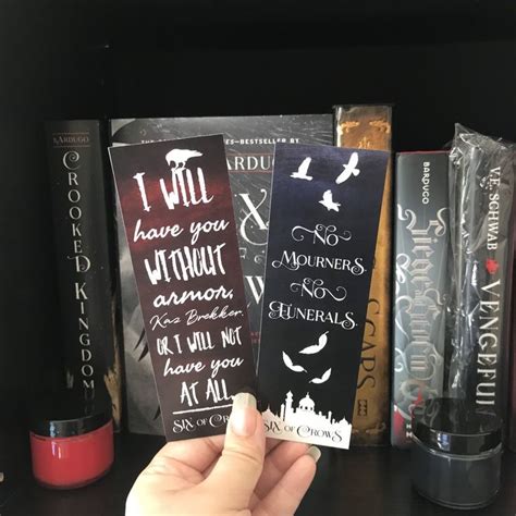 Six Of Crows Bookmark Leigh Bardugo Grishaverse Merch Etsy Six Of