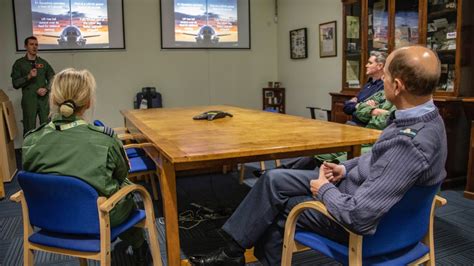 Prince Edward Visits Raf Waddington