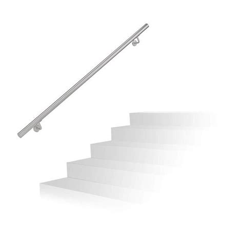 Main Courante En Inox Rampe Escalier Support Mural Cm Avec Vis En