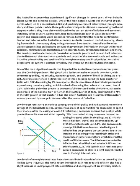 Australian Economy and Its Policies | PDF | Recession | Fiscal Policy