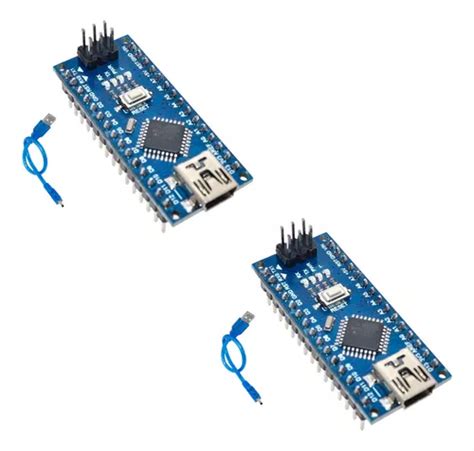 Kit 2pcs Compatible Arduino Nano V3 Atmega328 Cable Usb Cuotas Sin