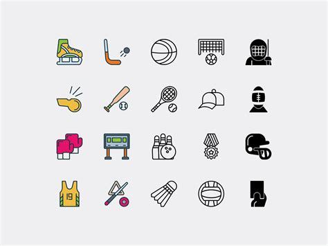 Sports Icon Pack By Graphicsfuel On Dribbble